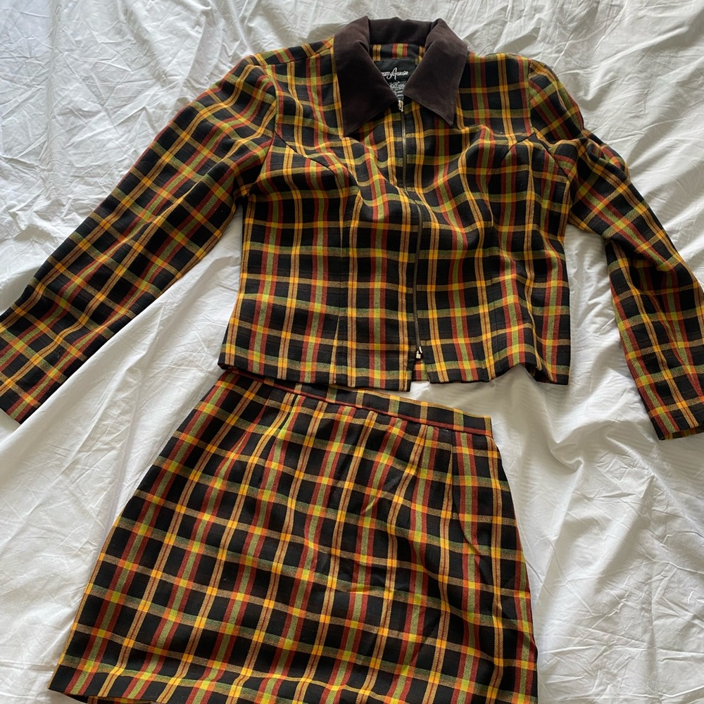 Vintage plaid set!